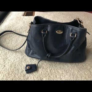 Deep blue coach bag